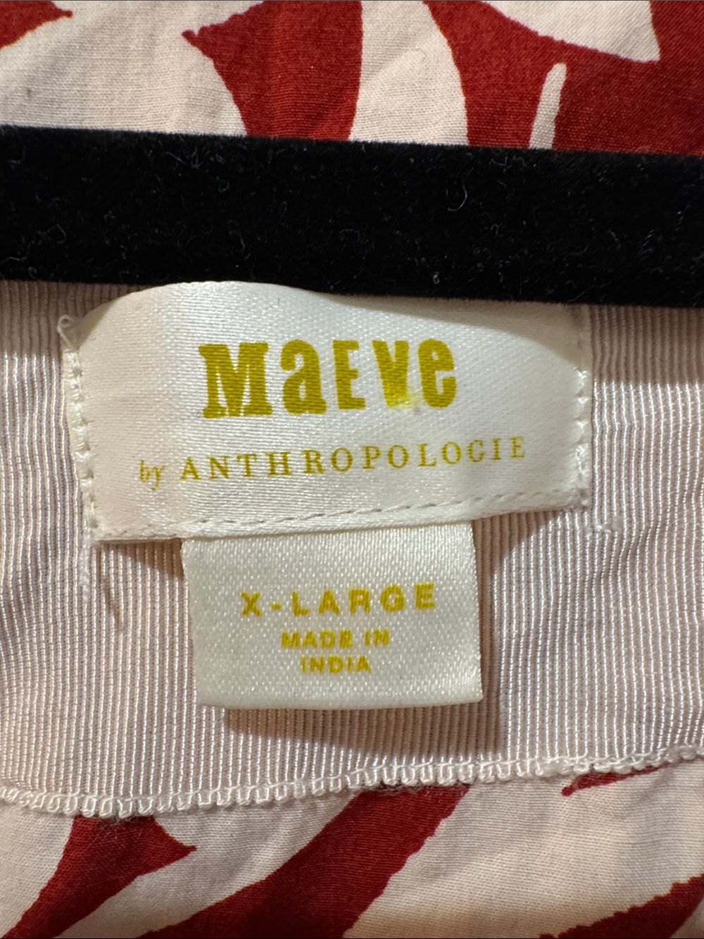 Maeve by Anthropologie Sienna/Cream High Low A line Midi Dress. Size XL - Picture 2 of 4